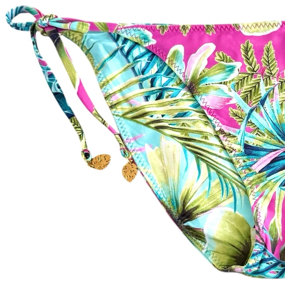 Tommy Bahama Sun Kissed Tropics Reversible String Bikini Bottom - Picture 8 of 16